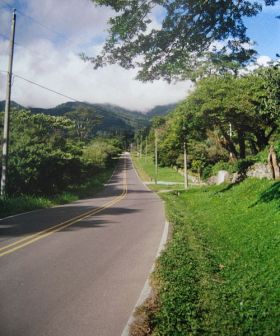 Boquete Panama empty street stretching to mountain in suburban area – Best Places In The World To Retire – International Living